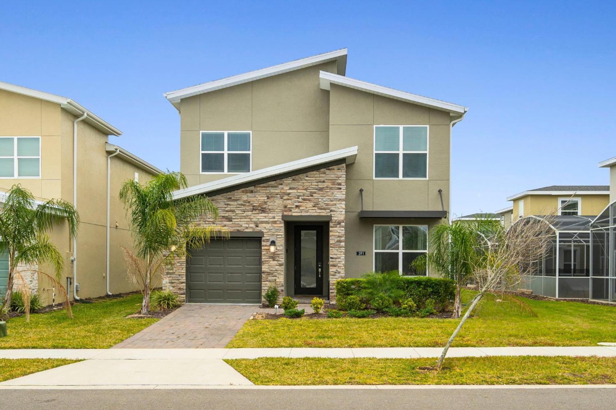 Gorgeous 5 Bd Home W Private Pool Next To Disney Kissimmee Exteriör bild