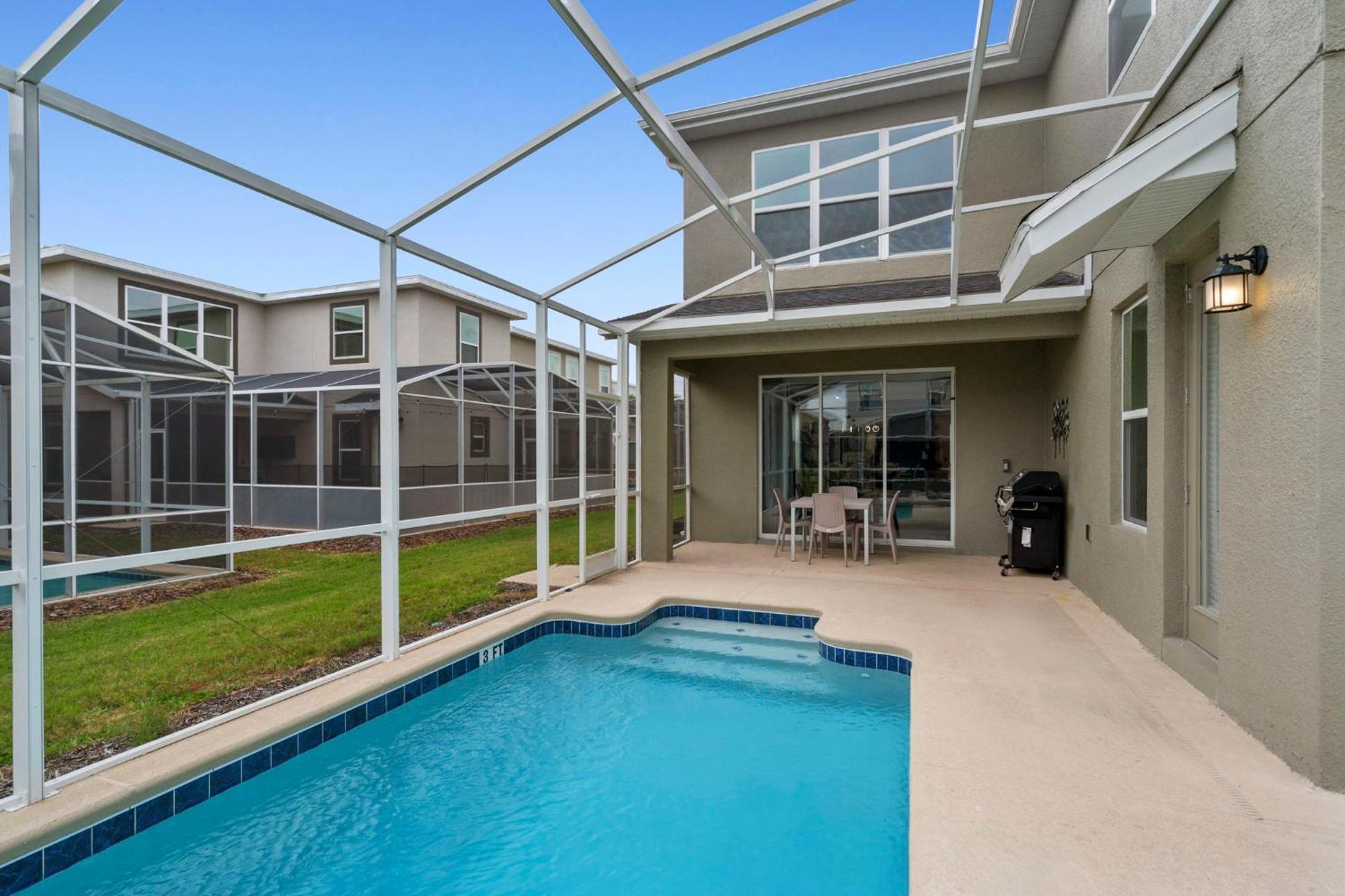 Gorgeous 5 Bd Home W Private Pool Next To Disney Kissimmee Exteriör bild