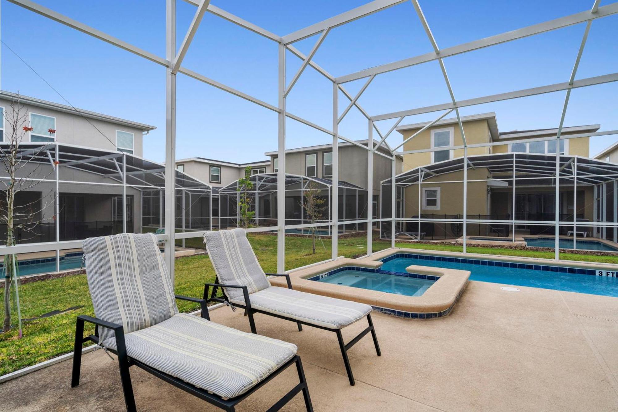 Gorgeous 5 Bd Home W Private Pool Next To Disney Kissimmee Exteriör bild